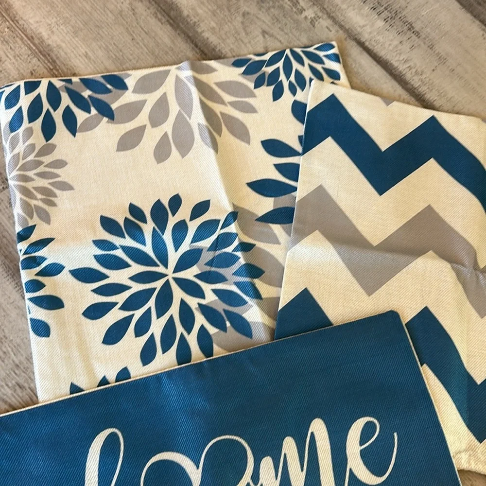 NEW Set of 4 Decorative Pillow Case Covers Large